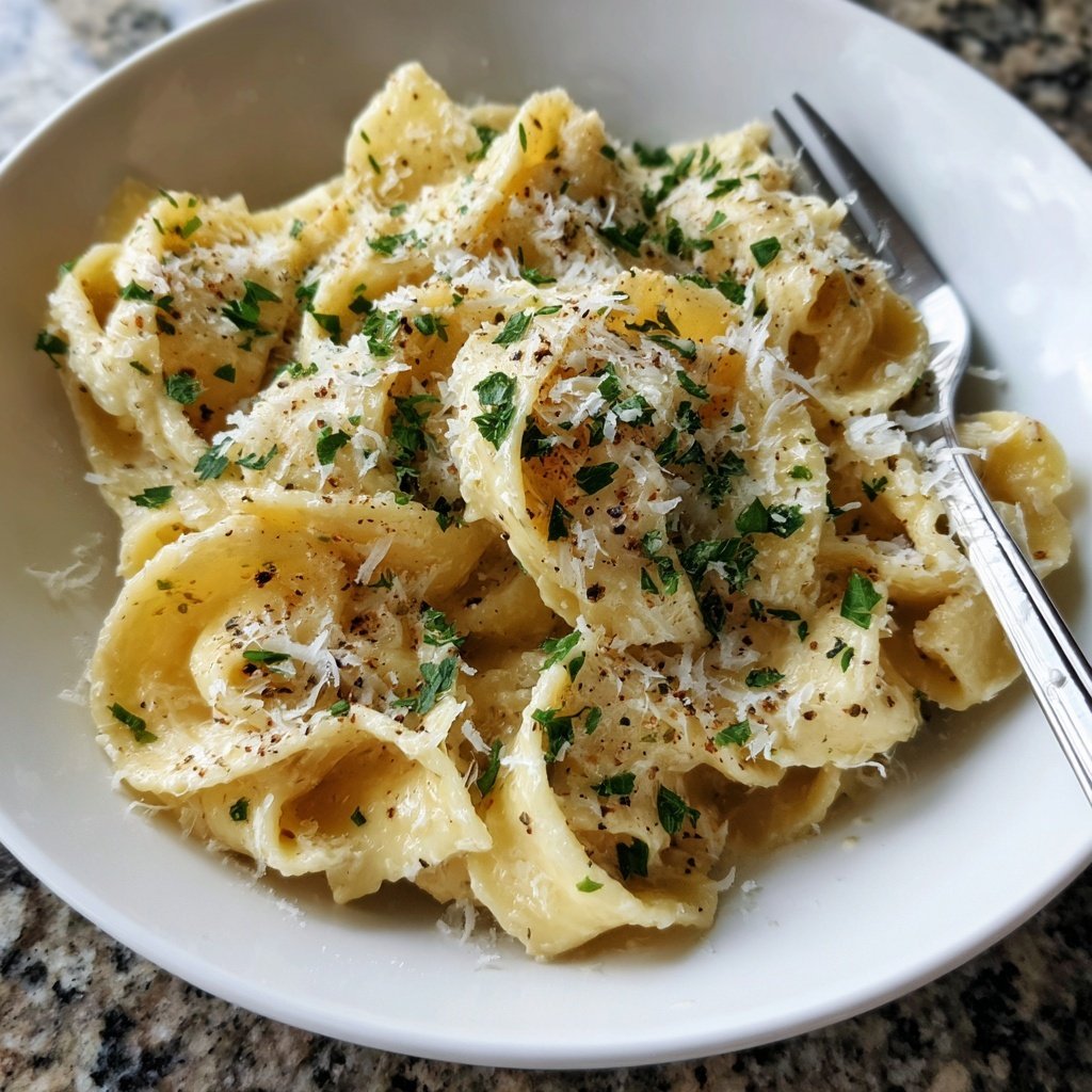Champagne Cream Pasta with Parmesan