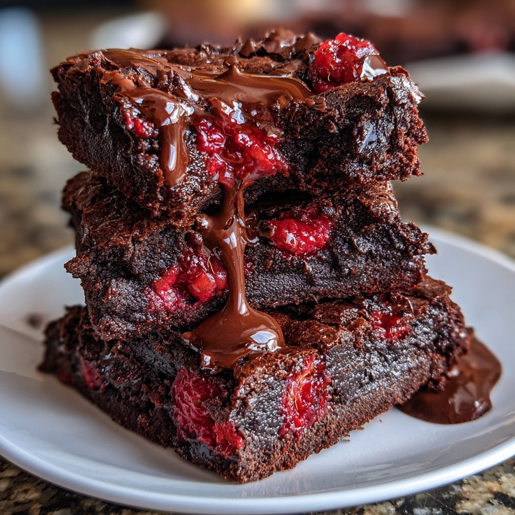 Chocolate Raspberry Brownies