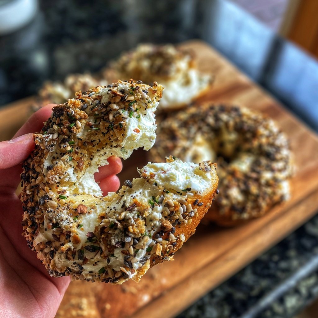 Everything Seed Protein Bagels