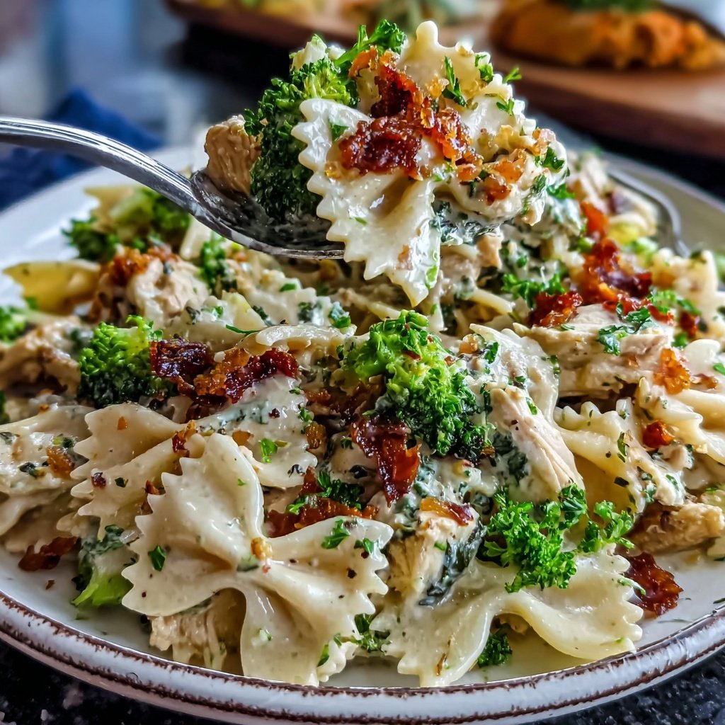 Bow Tie Pasta With Chicken And Broccoli