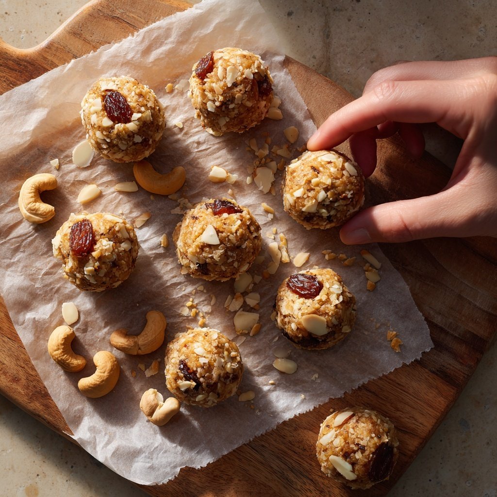 Healthy Date And Nut Snack Bites