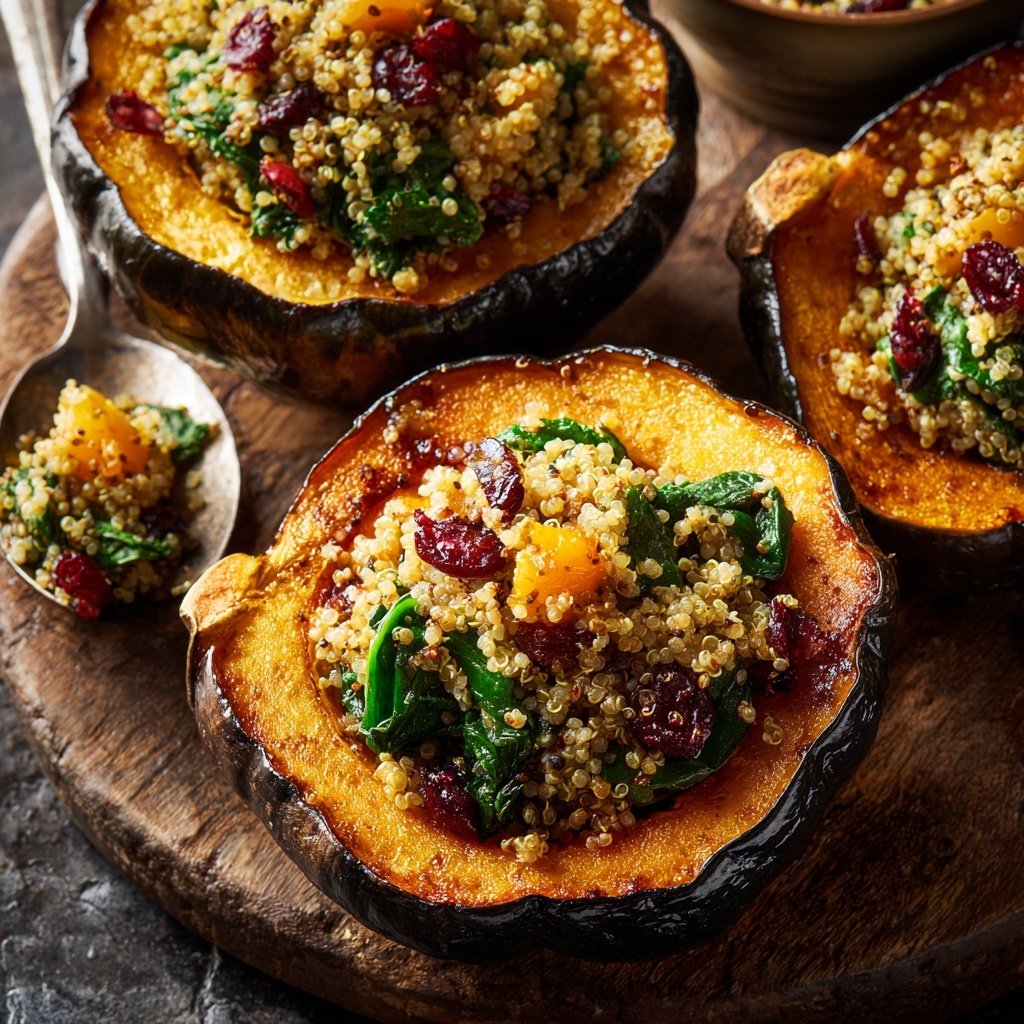 Valentine Dinner Stuffed Acorn Squash