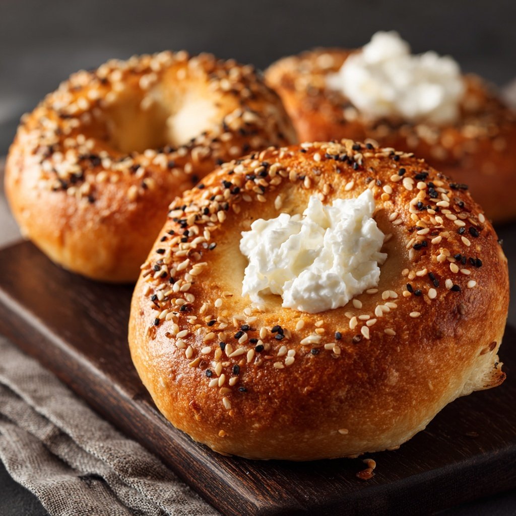 Greek Yogurt Protein Bagels