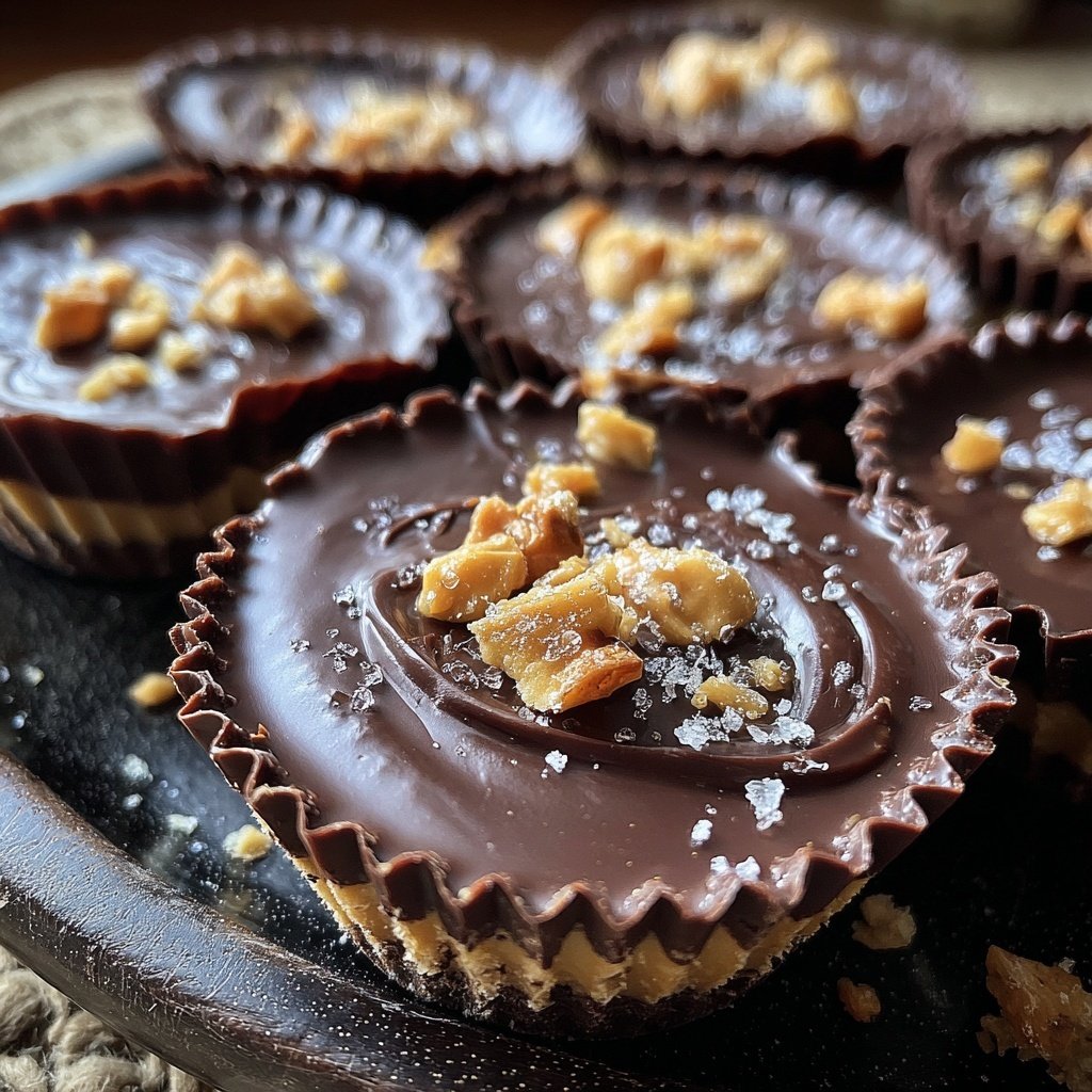 Homemade Peanut Butter Cups with Pretzels