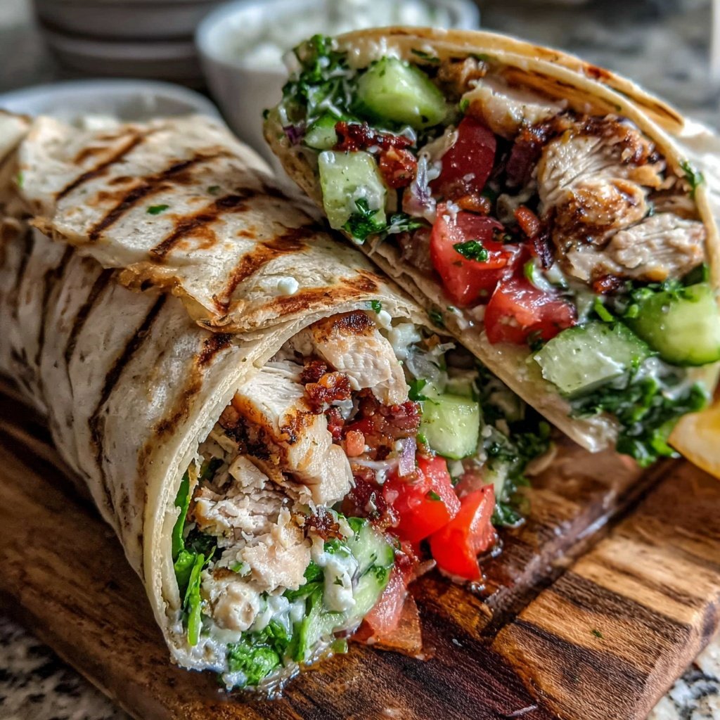 Healthy Chicken And Spinach Wrap