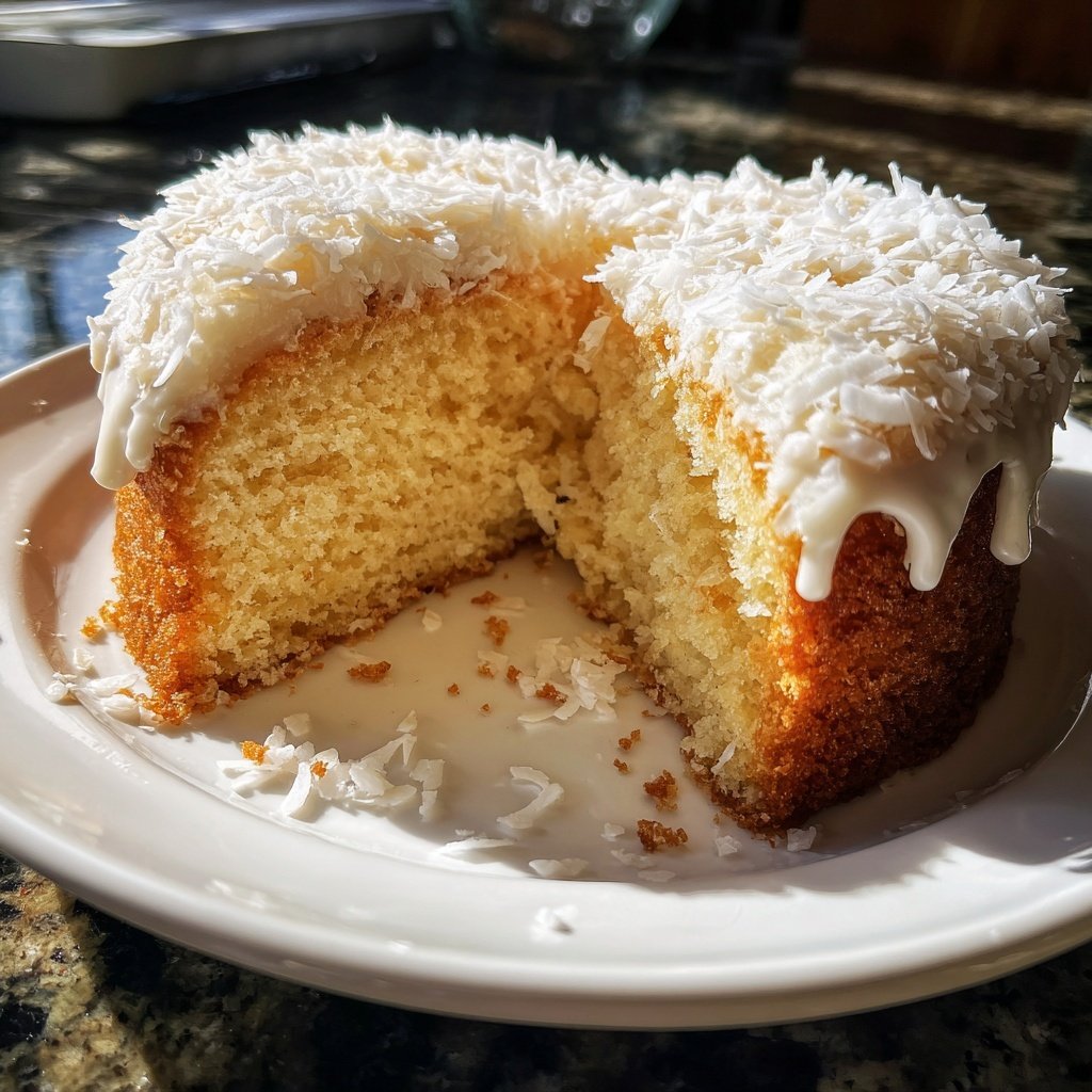 Mini Heart Cake with Coconut Cream