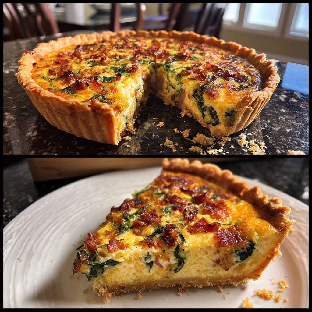 Spring Brunch Quiche With Bacon