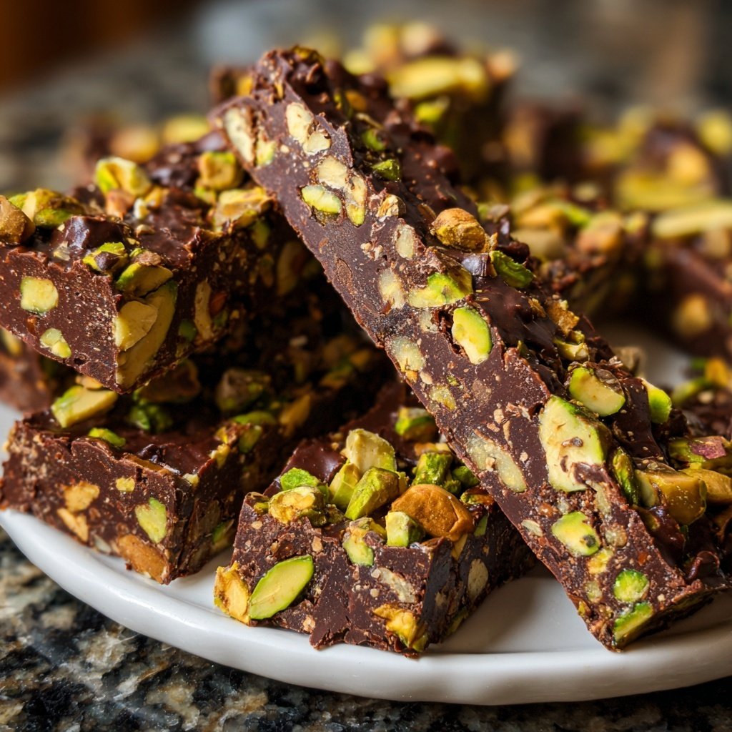 Chocolate Pistachio Snack Bars