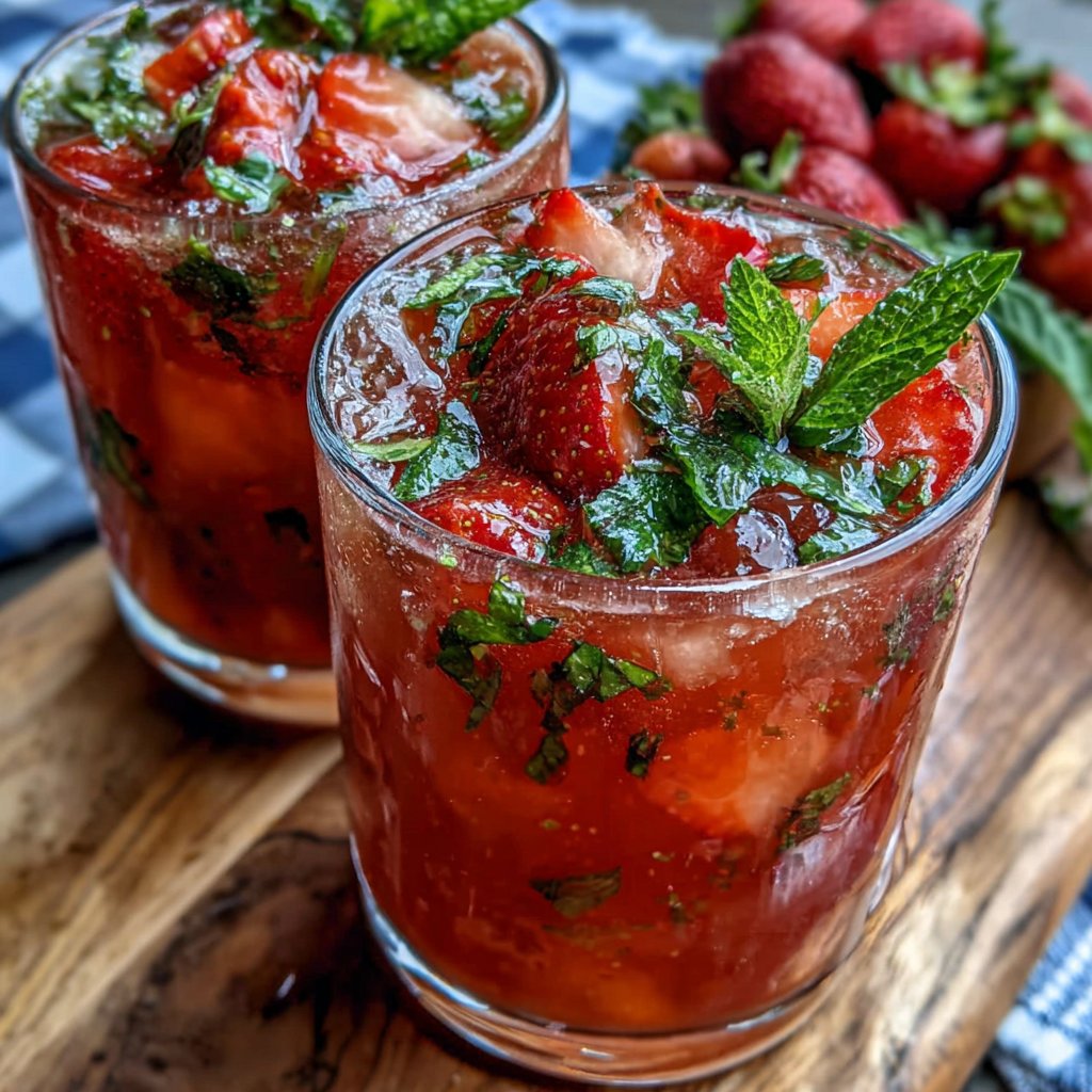 Spring Drinks With Strawberries