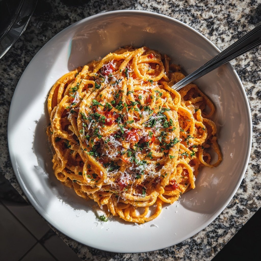 Quick Creamy Tomato Pasta Dinner