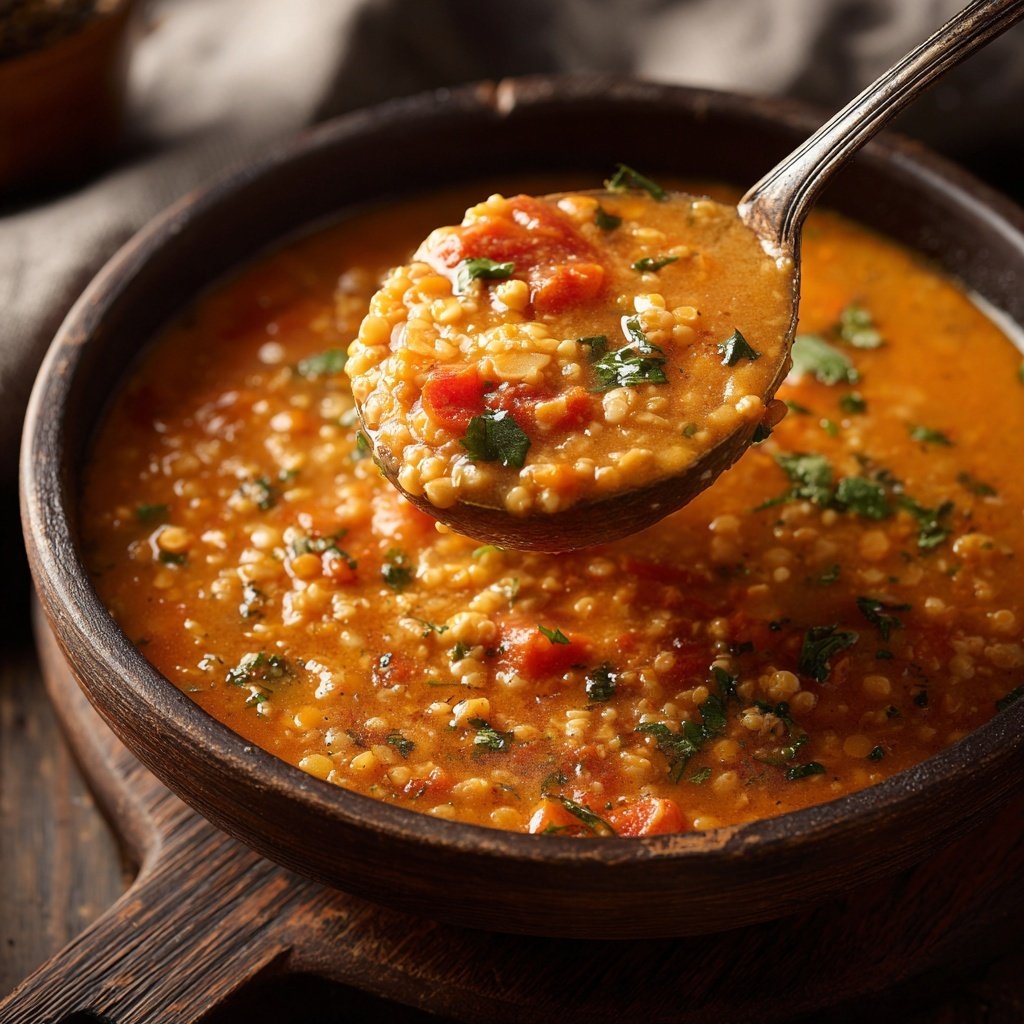 Creamy Tomato Lentil Couscous