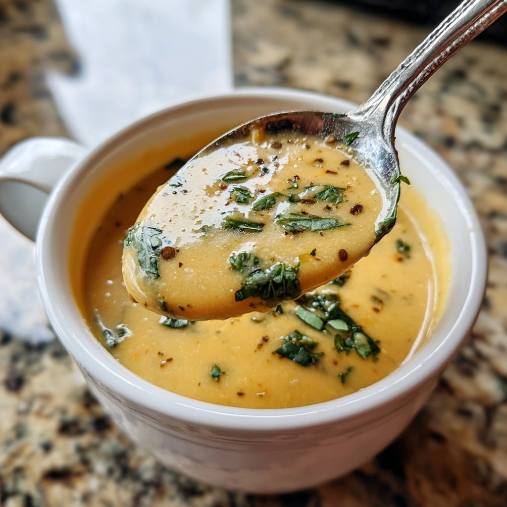 Creamy Lemon Lentil Soup