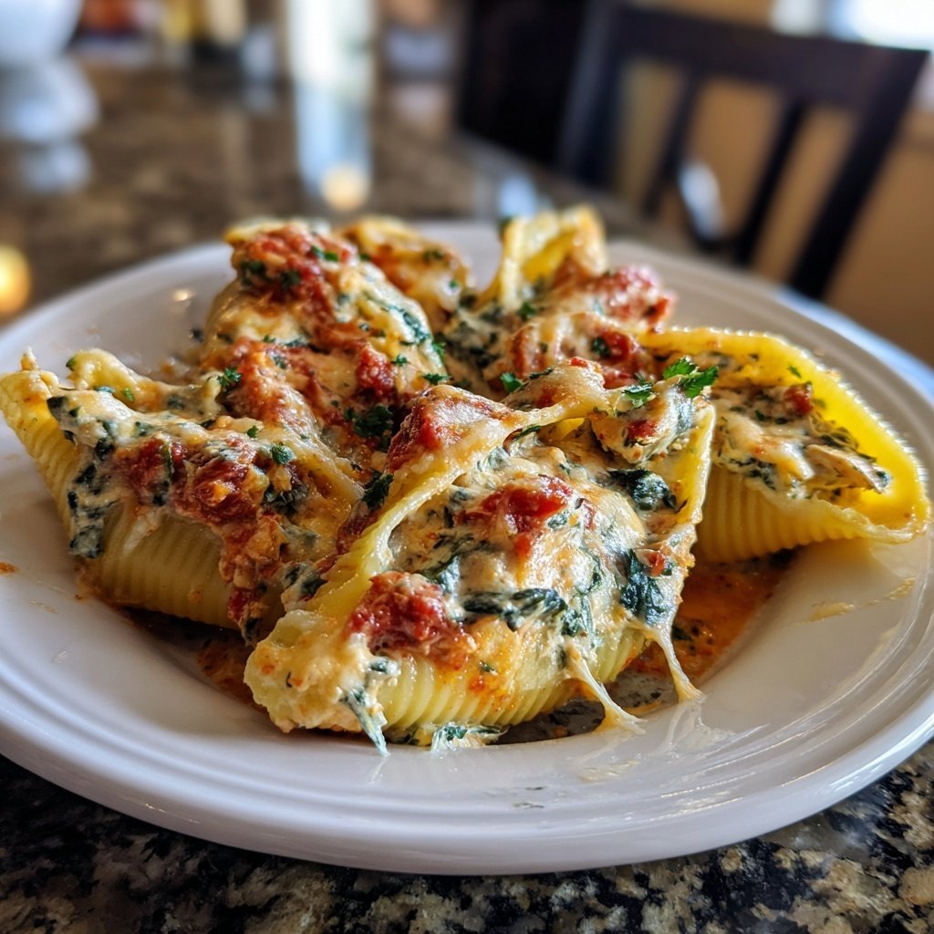 Sunday Vegetable Stuffed Shells