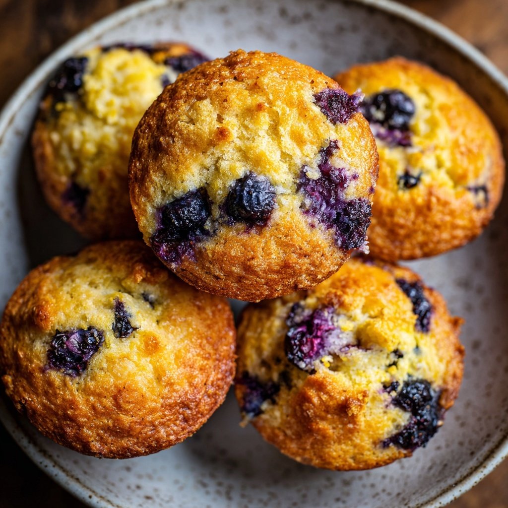Lemon Blueberry Yogurt Muffins
