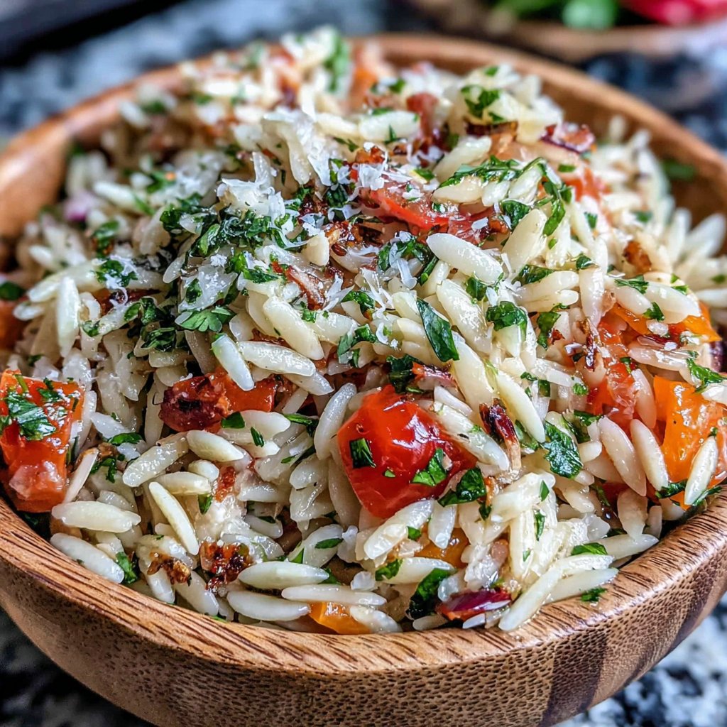 Mediterranean Orzo Salad With Herbs