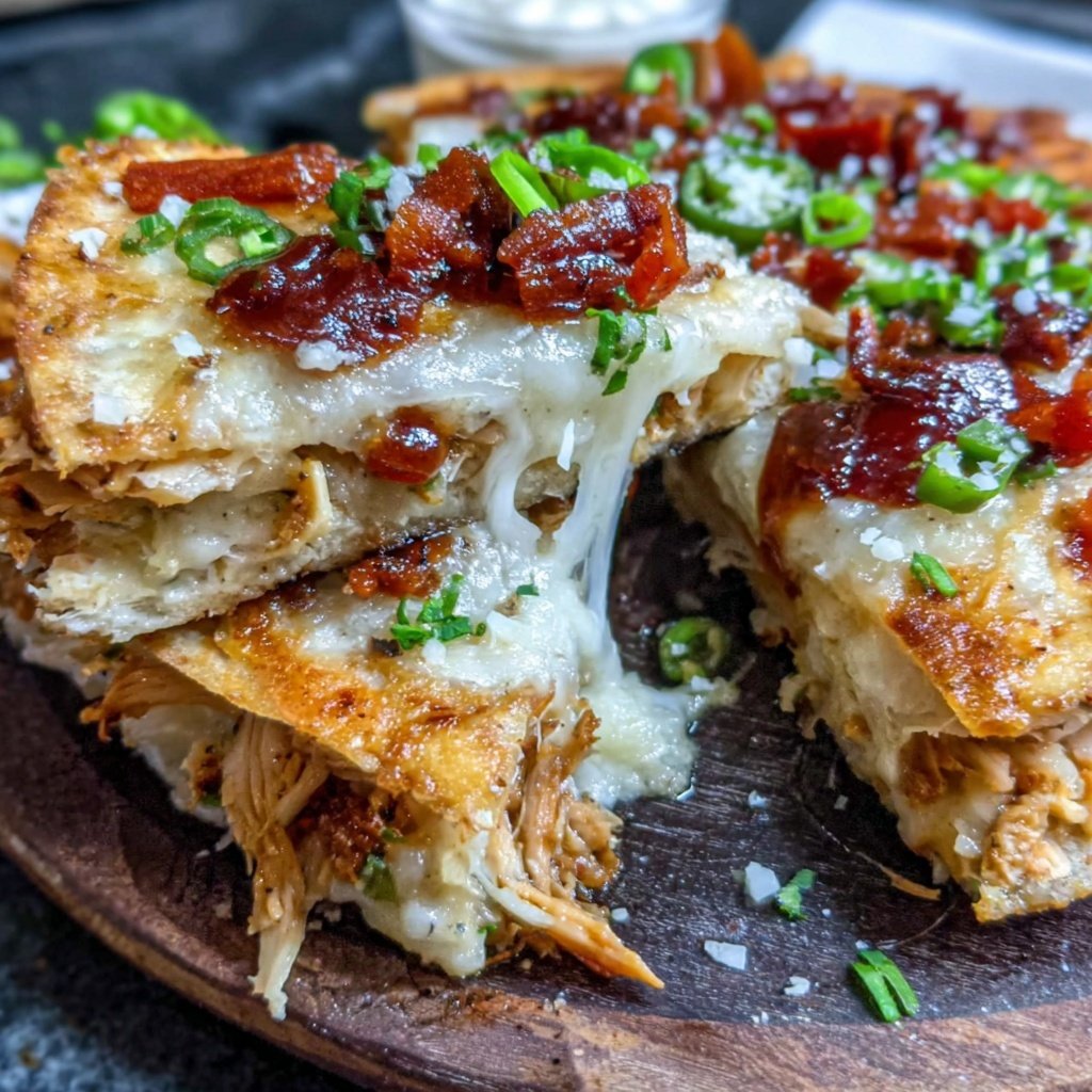Shredded Chicken Quesadilla Bake