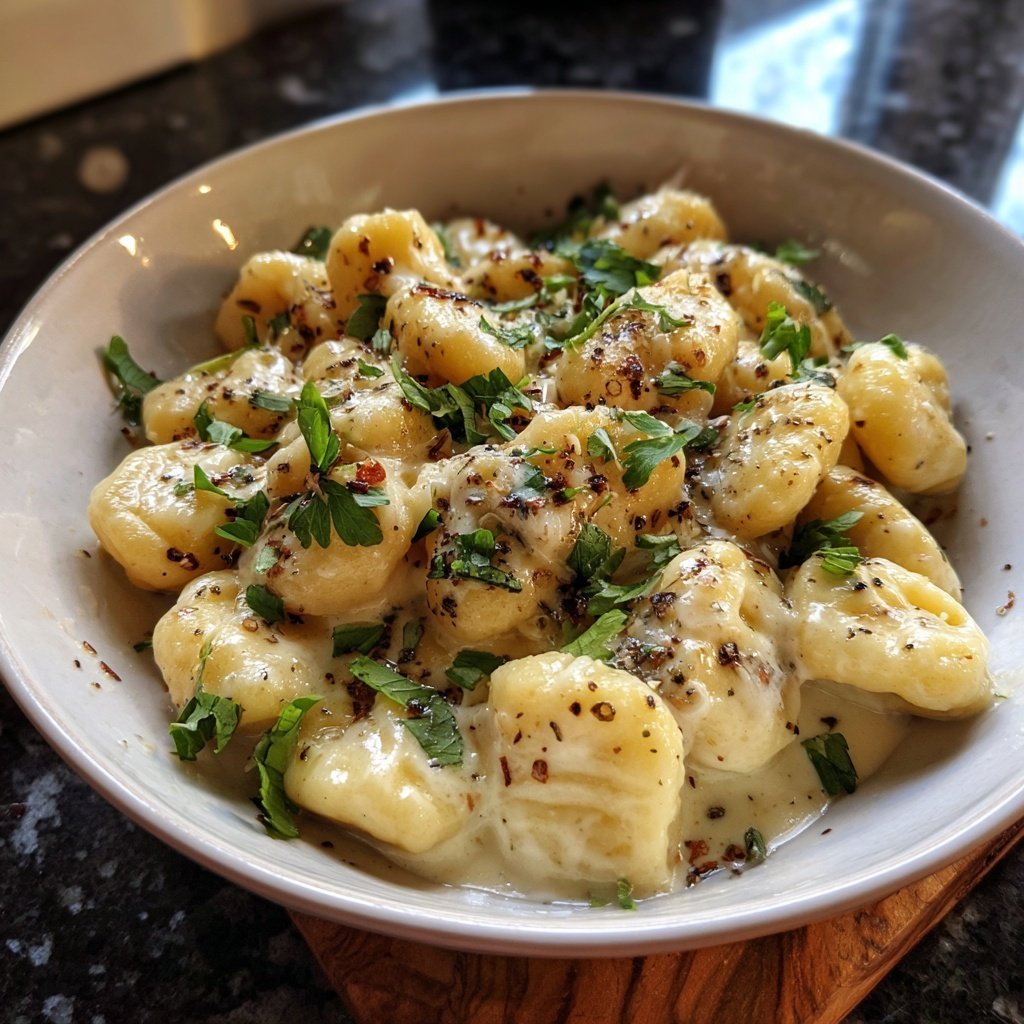 Truffle Gnocchi with Cream Sauce