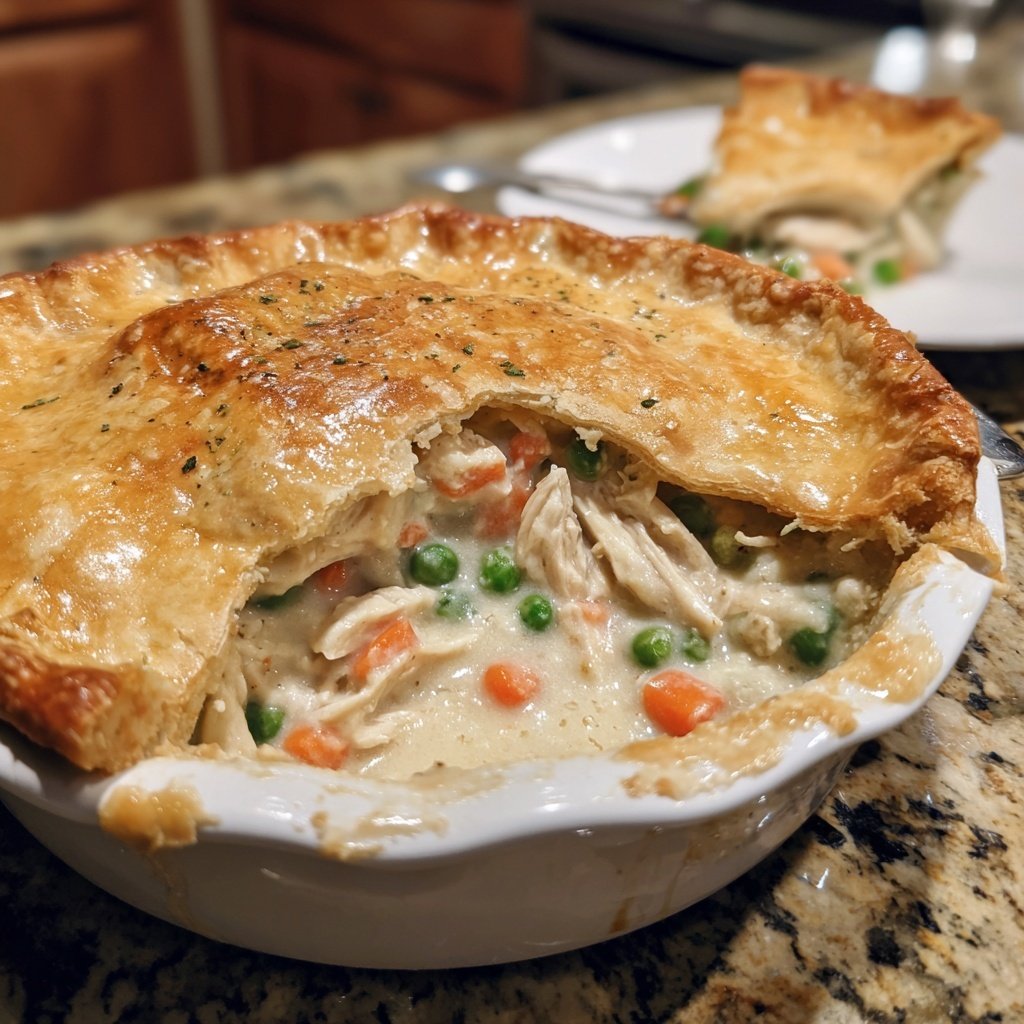 Chicken Pot Pie With Flaky Crust
