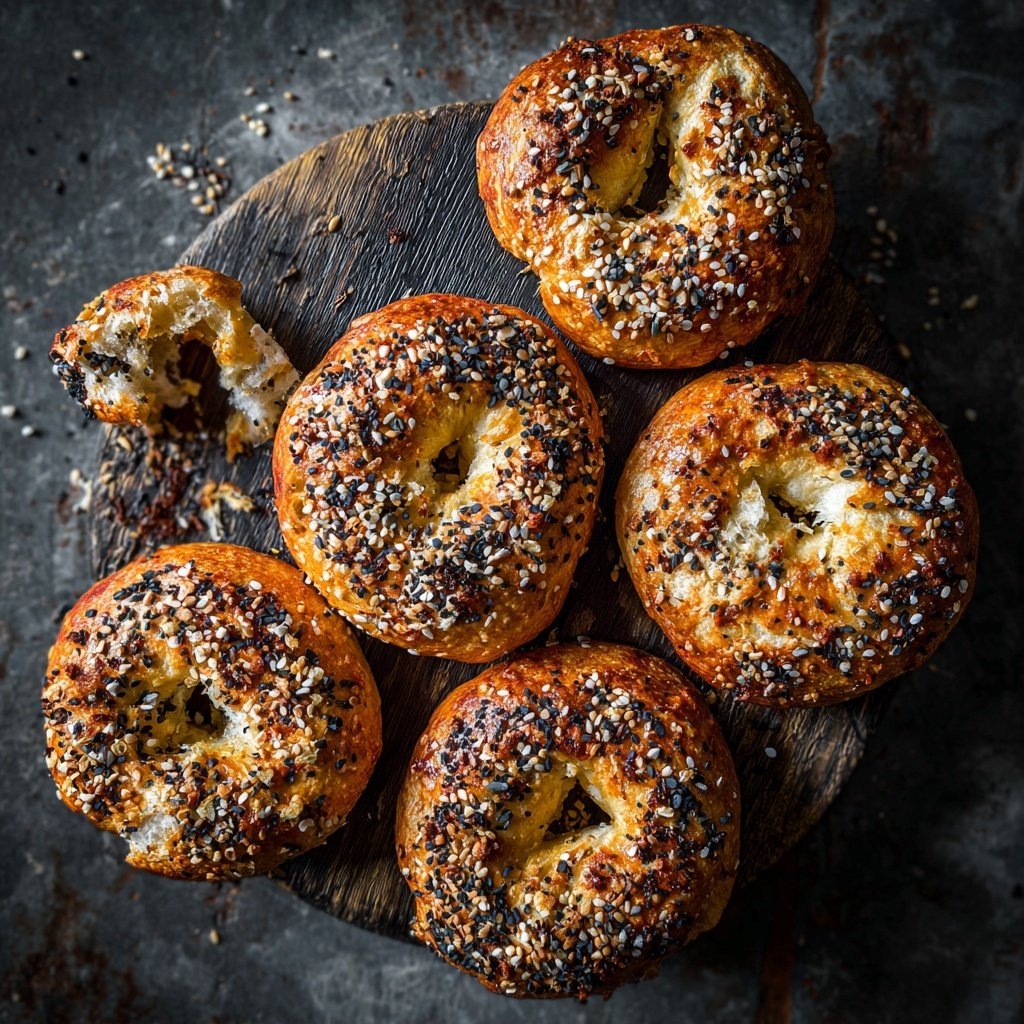 Soft Bagels Made With Greek Yogurt