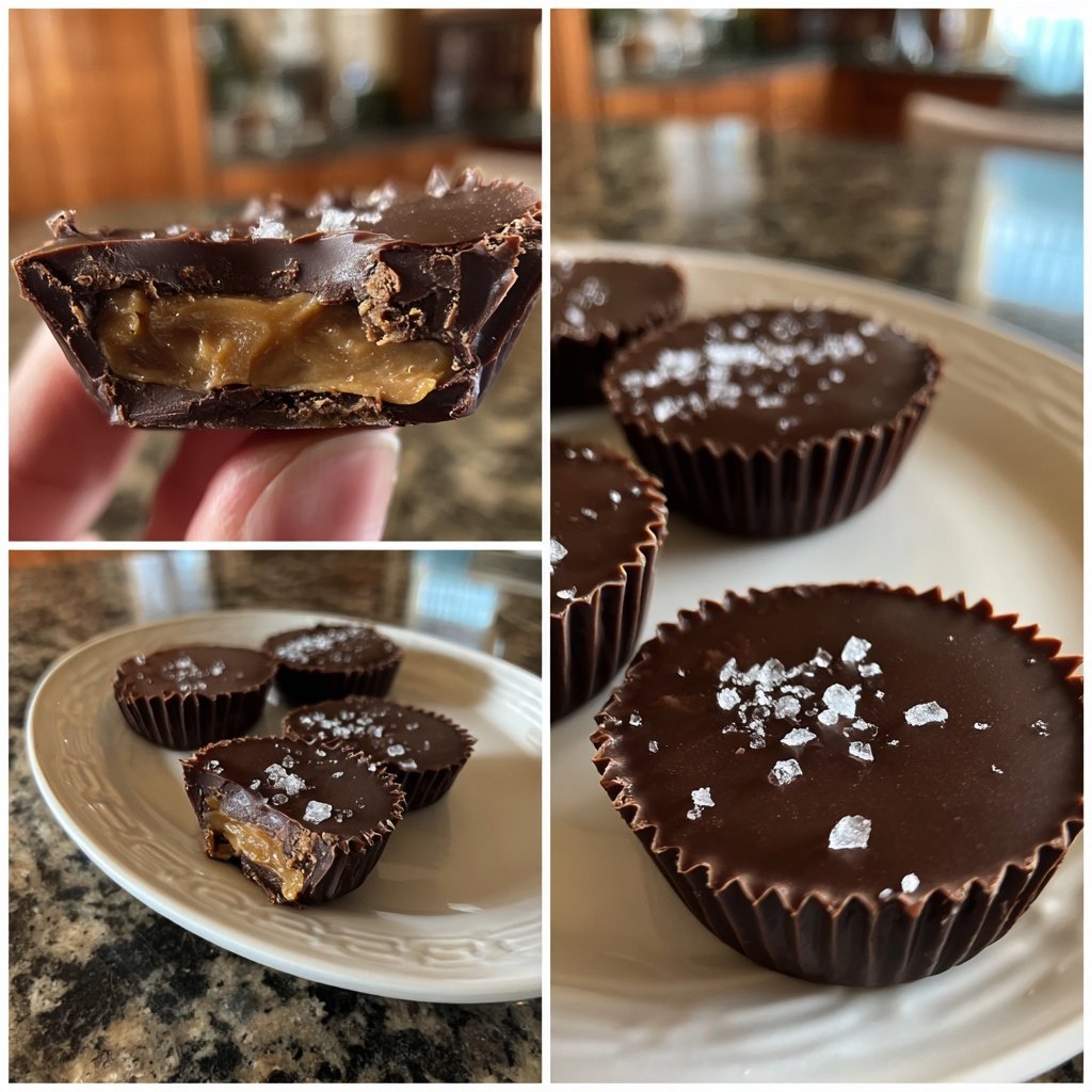 Homemade Reese’s Cups with Sea Salt